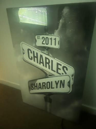 Customer photo review of COUPLES DATE OF LOVE by Cstm Canvas