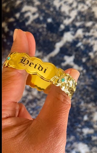 Customer photo review of Hau'oli Heirloom Birthstone Bangle