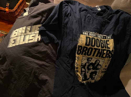 Customer photo review of Wholesale Rock & Music T-Shirts