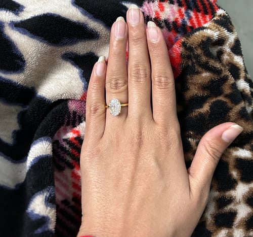 Customer photo review of WIFEY RING - Fine Silver
