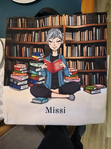Customer photo review of Büchermädchen - Individuelle Tragetasche