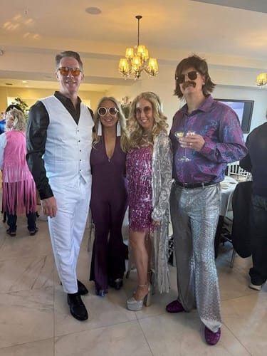 Customer photo review of Barry.wang Blue Purple Floral Shirt