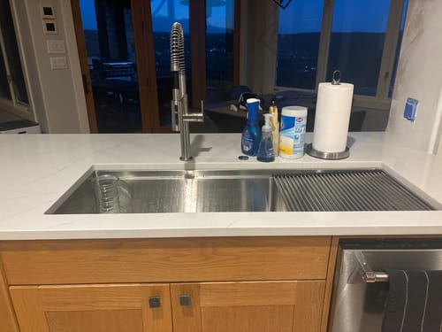 Customer photo review of 50" Drainboard - Workstation Sink - Single Bowl - Reversible (5LPS30c)