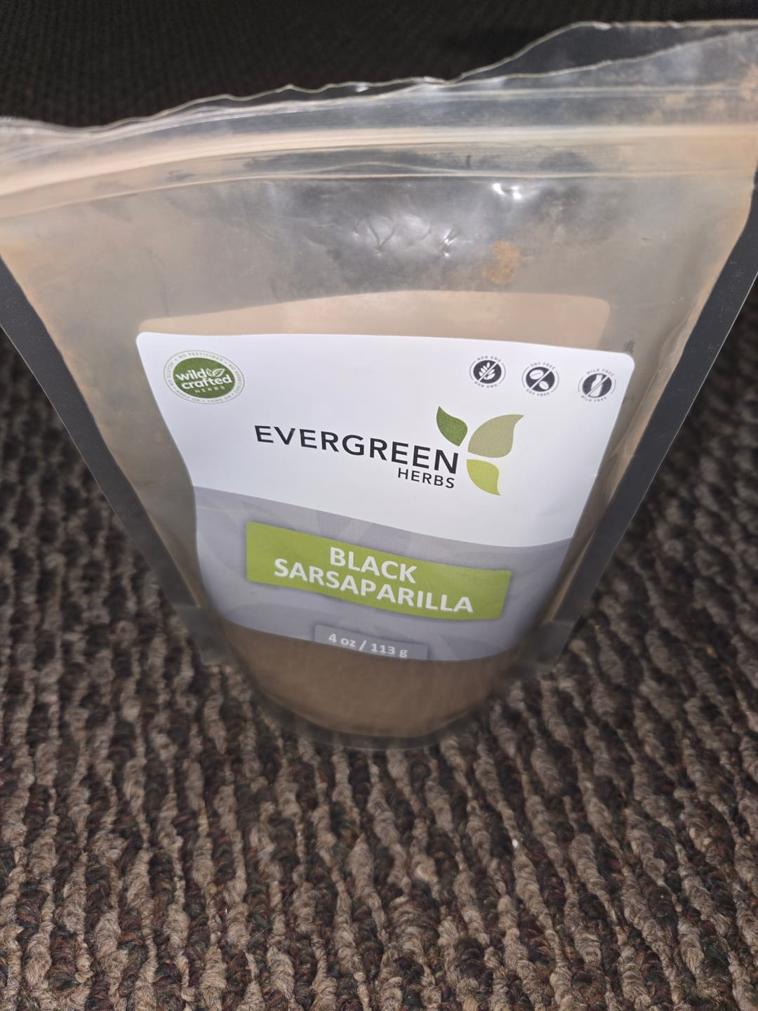 Customer photo review of Black Sarsaparilla Powder (Zarzaparilla Negra en Polvo)
