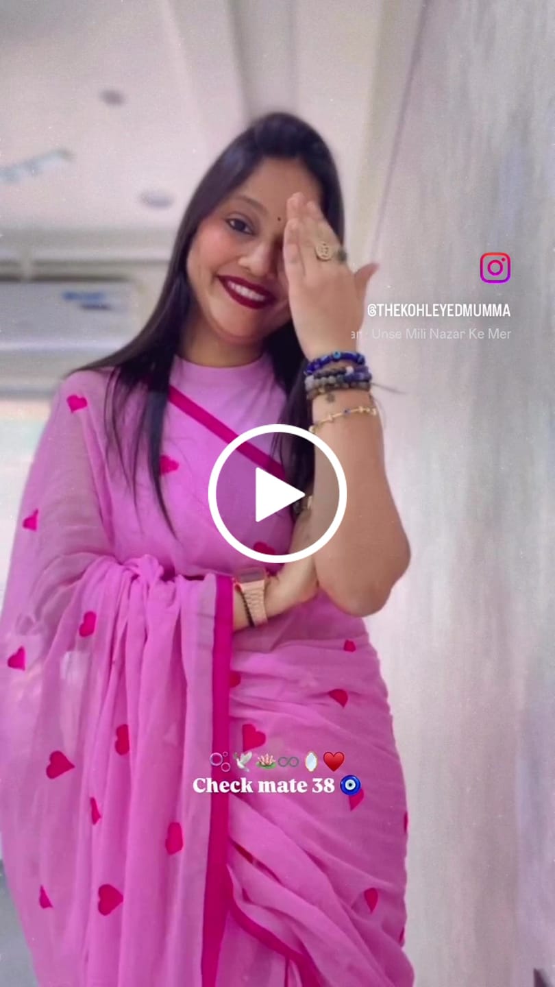 Customer video review of Pink Love Mulmul Cotton Saree