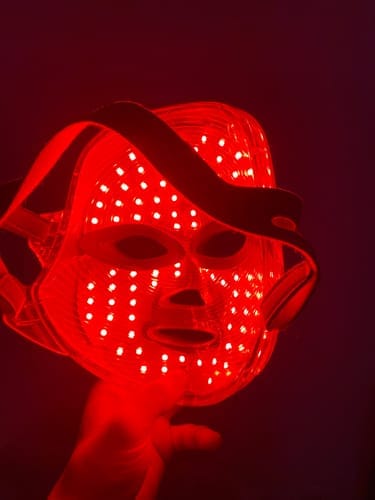 Customer photo review of LED Light Therapy Face Mask | Anti Ageing Mask