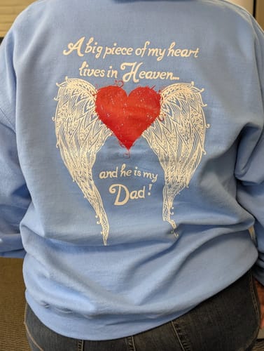 Customer photo review of Mom - A Big Piece of my Heart FULL ZIP Hoodie