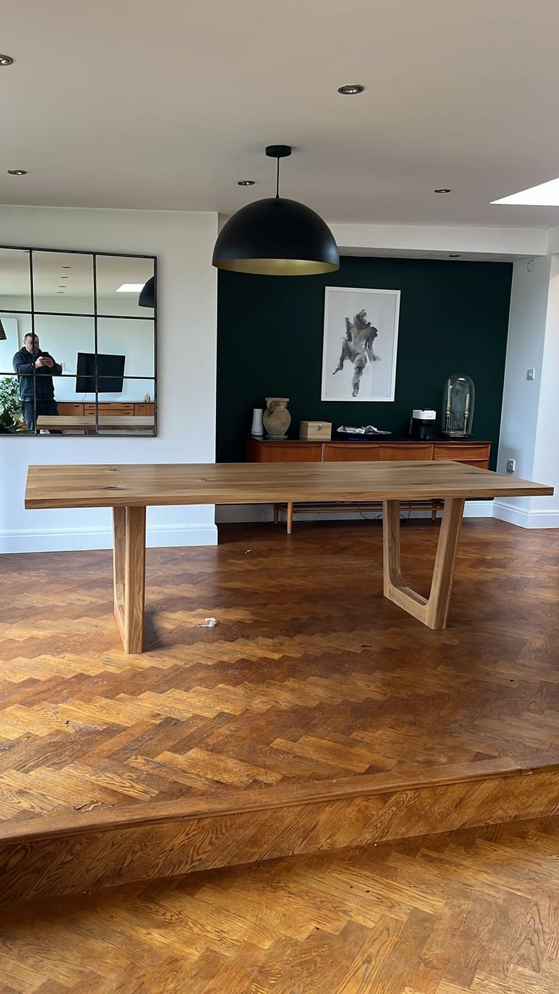 Customer photo review of Lilian Extendable Dining Table in Solid Oak