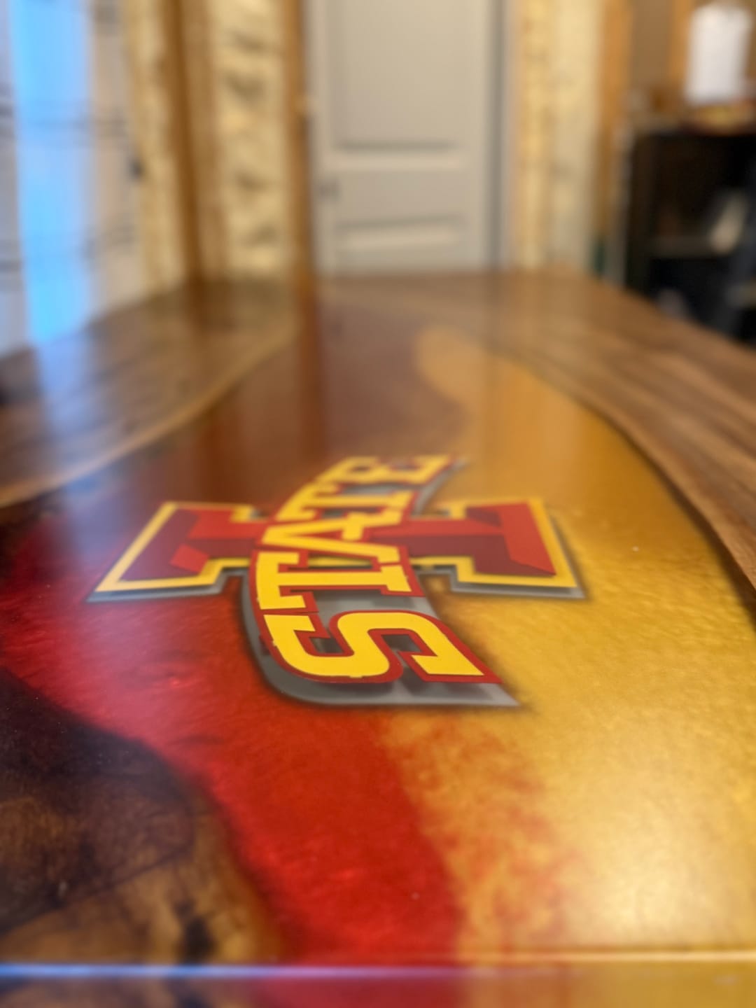 Customer photo review of Iowa State Cyclones 3D Vintage Metal Wall Art