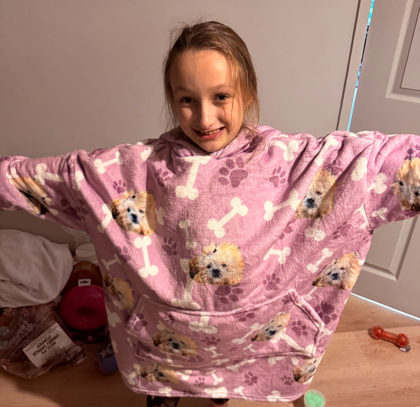 Customer photo review of Custom Dog Hoodie