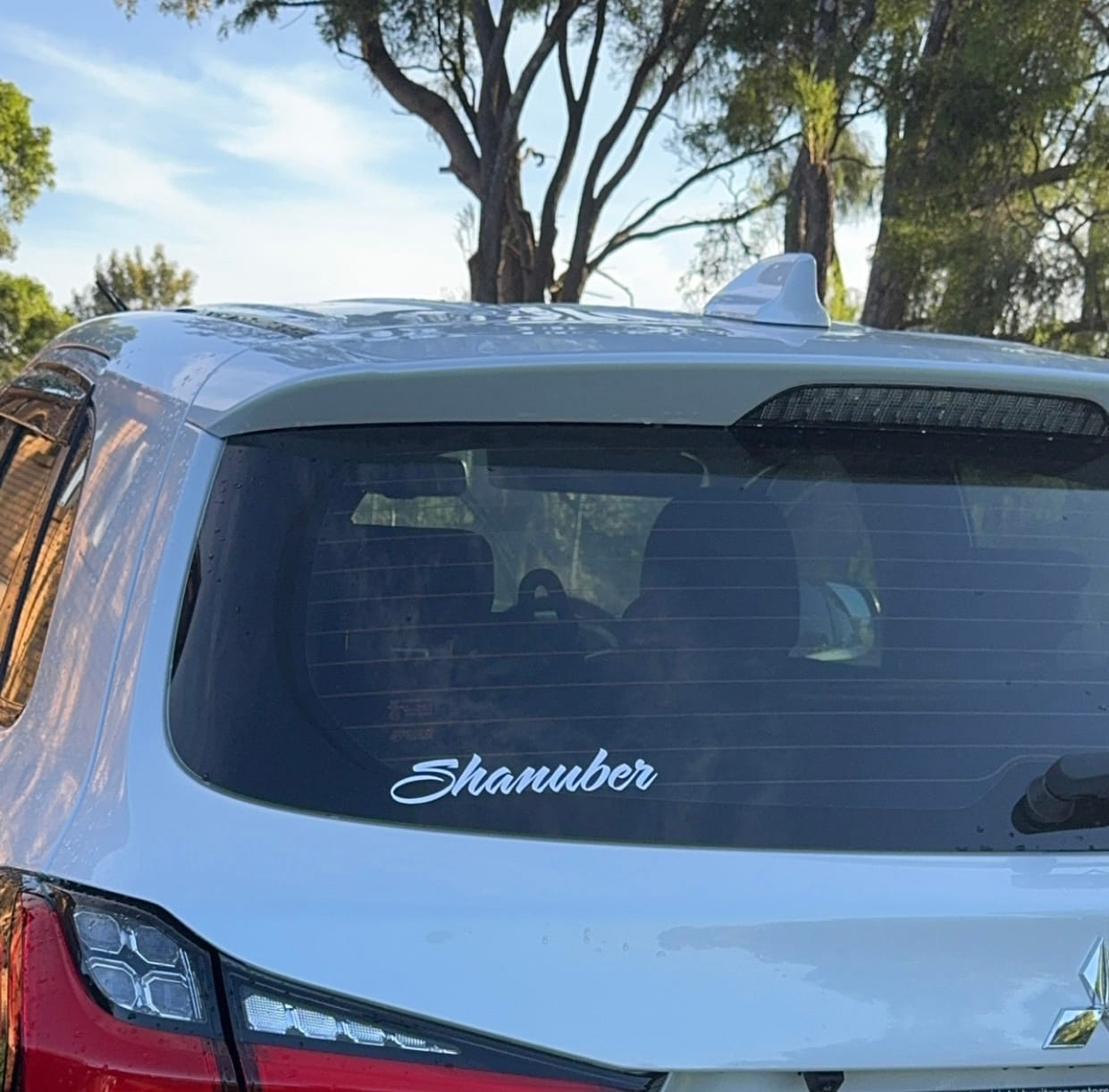 Customer photo review of Custom Text Decal (20cm)