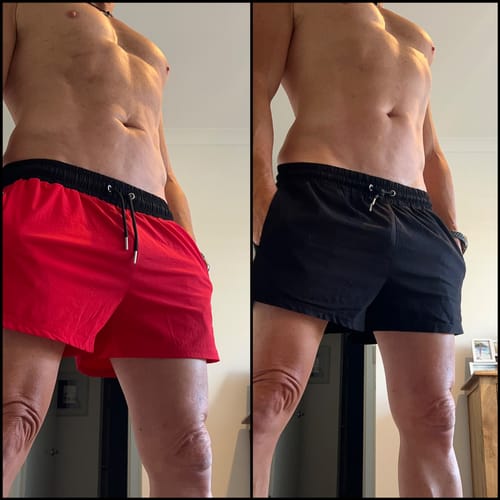 Customer photo review of Quads of the Gods - Lift Shorts - Red