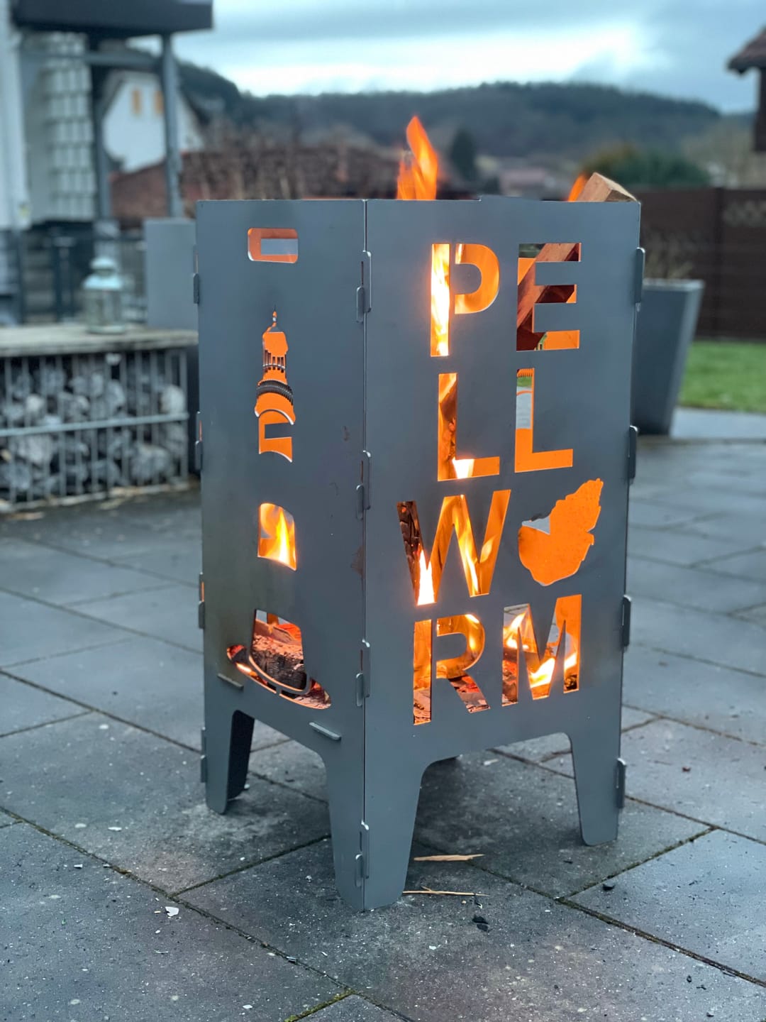 Customer photo review of Feuertonne Pellworm aus edlem Stahl