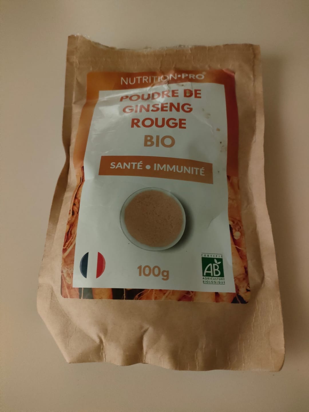 Customer photo review of GINSENG ROUGE BIO (EN POUDRE)