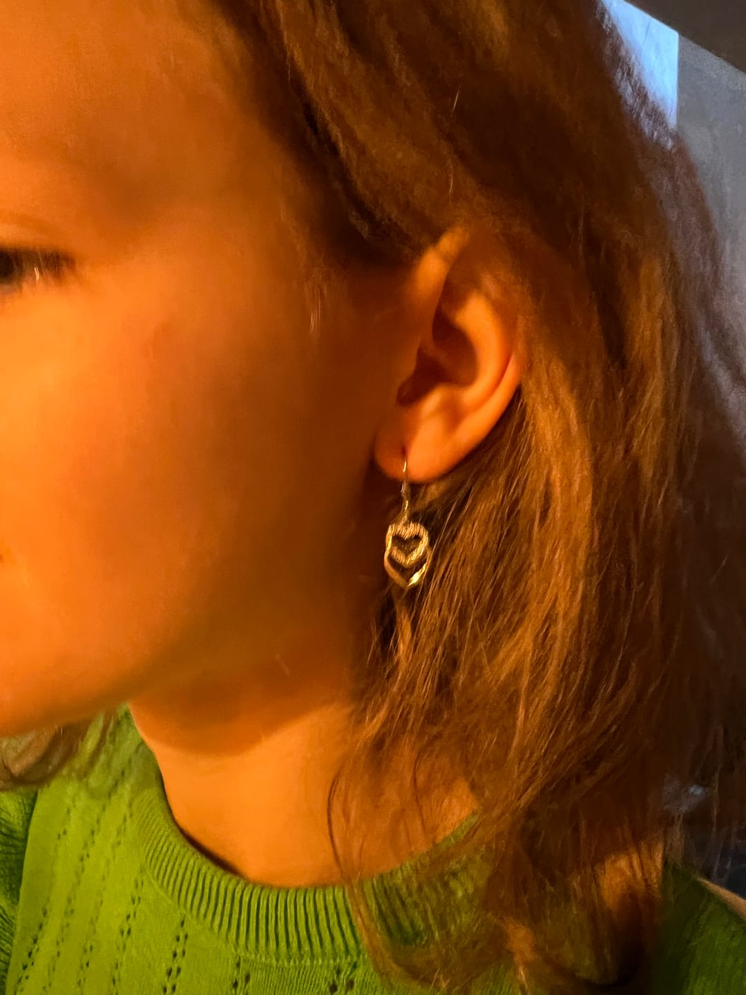 Customer photo review of Herz Ohrhänger in 925 Silber