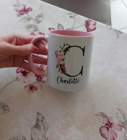 Customer photo review of Tasse - Buchstaben mit Wunschnamen
