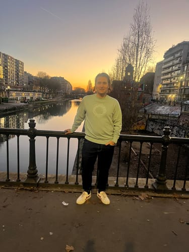 Customer photo review of Against the Flow Sweatshirt