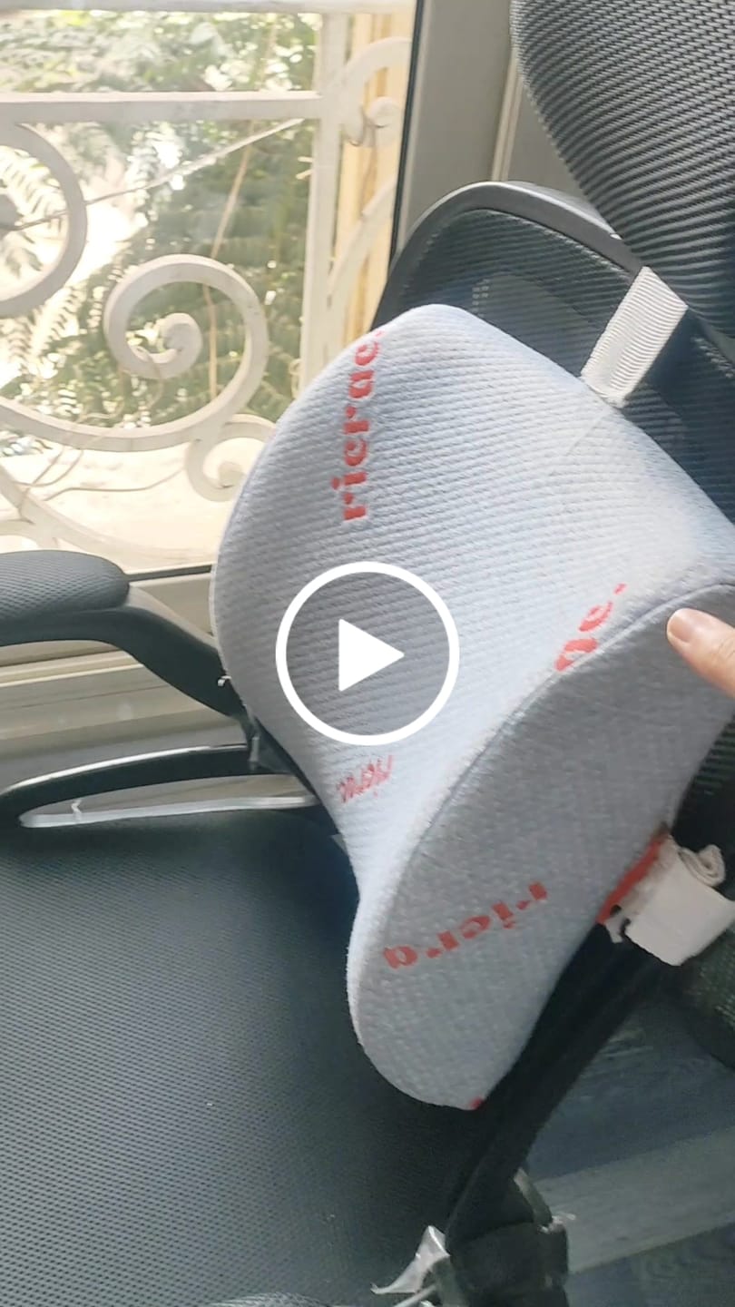 Customer video review of Back Support Pillow - Rolo