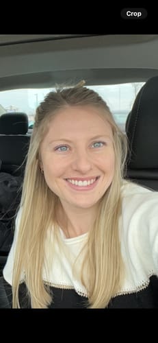 Customer photo review of Eternity Hoop Earrings