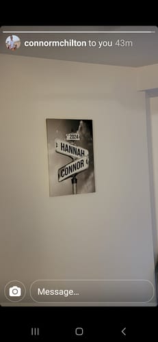 Customer photo review of COUPLES DATE OF LOVE by Cstm Canvas