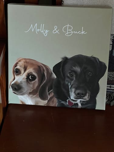 Customer photo review of Pet Art Canvas Wrap
