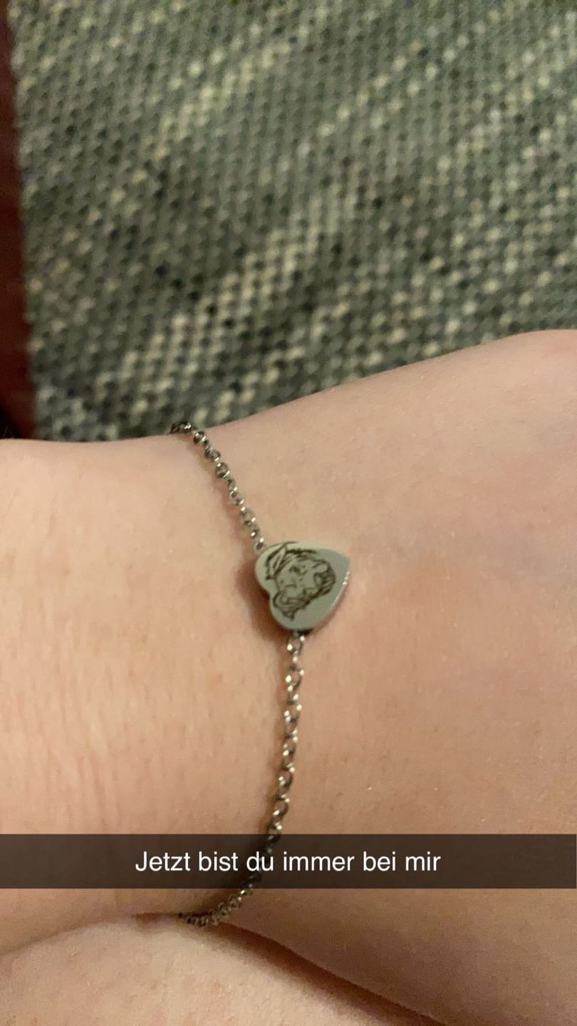 Customer photo review of Armband mit Herzanhänger
