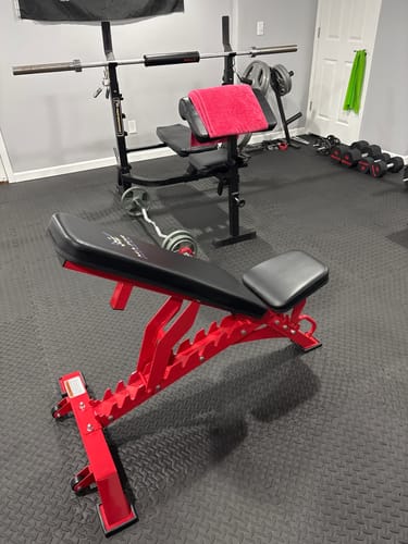 Customer photo review of Major Fitness Adjustable Bench | 1300Lbs Capacity Weight Bench PLT01