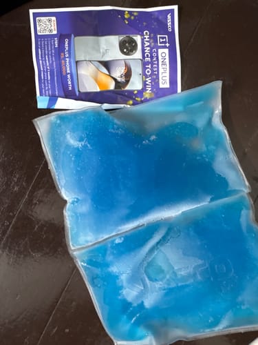 Customer photo review of Icecool Gel Pack | Re-Freezable for Instant Pain Relief & Swelling (Blue)