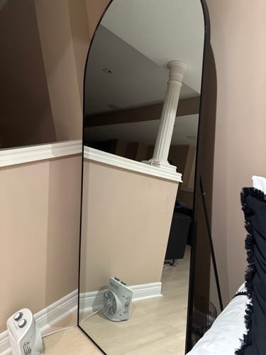 Customer photo review of Black Full Length Arch Mirror (71"H x 31"W)
