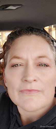 Customer photo review of Renaissance Marquise Green Colored Contact Lenses