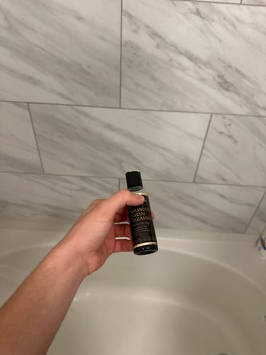 Customer photo review of Charcoal Facial Cleanser