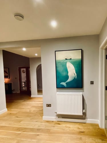 Customer photo review of White Whale Print