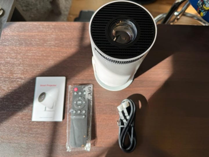 Customer photo review of 4Home™ Portable Smart Projector 4k with built-in Apps