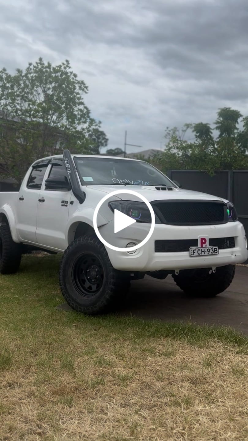 Customer video review of Toyota Hilux N70 LED 'Angry Eye' Headlights