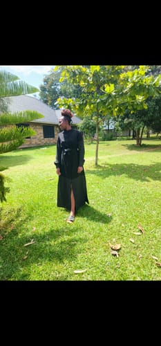 Customer photo review of Kamalia Maxi Shirt Dress