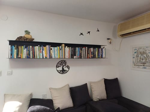 Customer photo review of מדף ספרים כפול