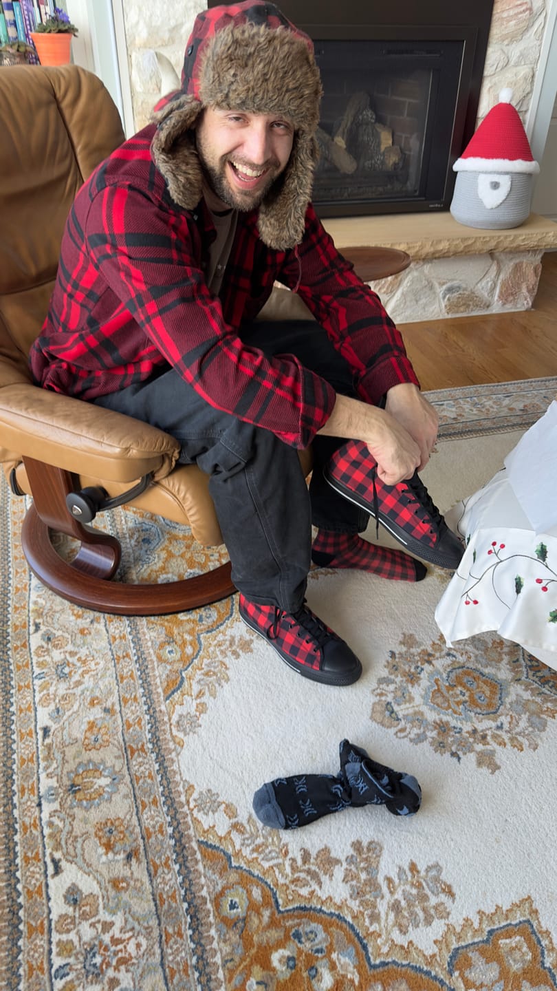 Customer photo review of Plaid