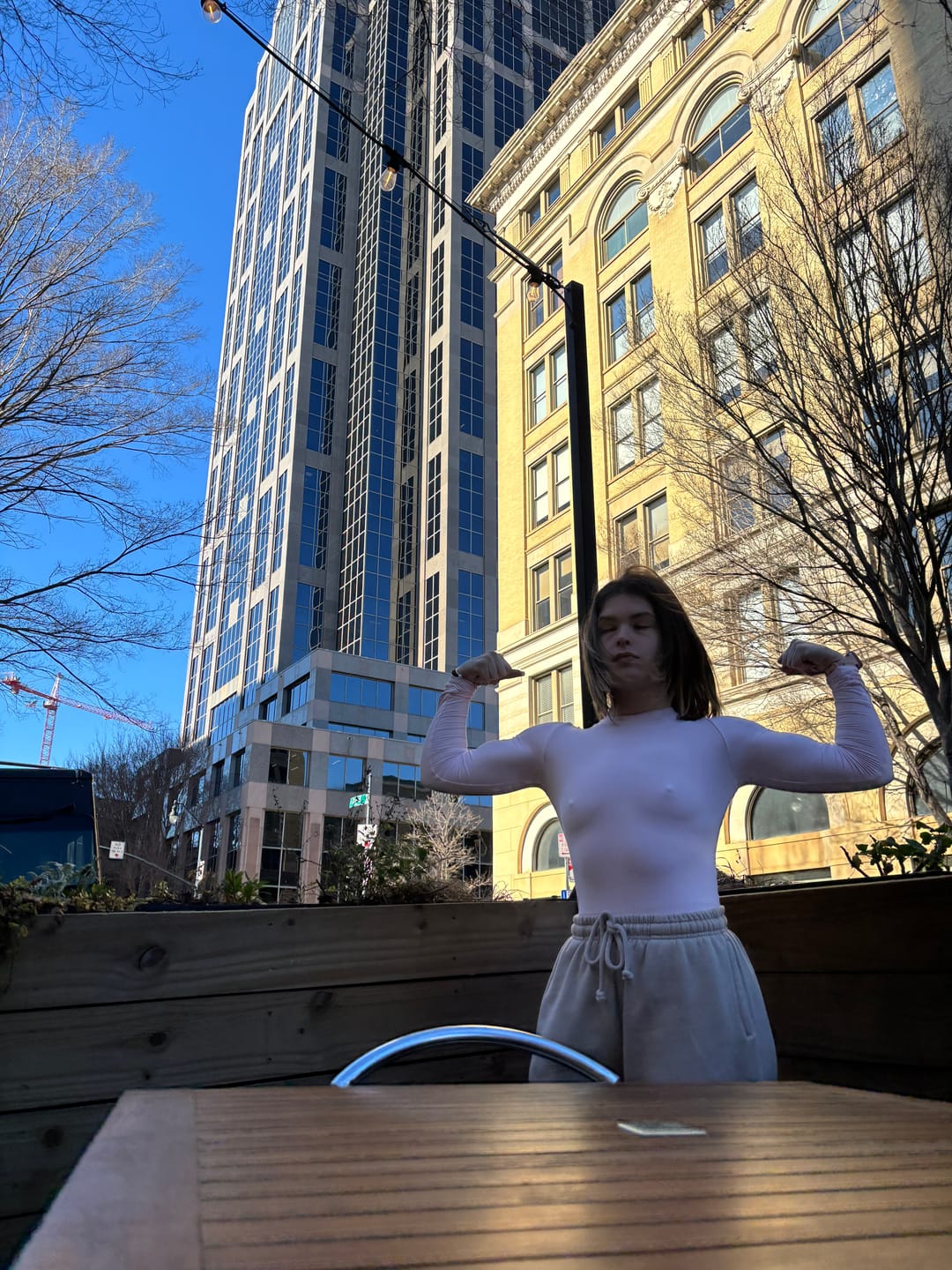 Customer photo review of W480 Winter Arc Long Sleeve tee