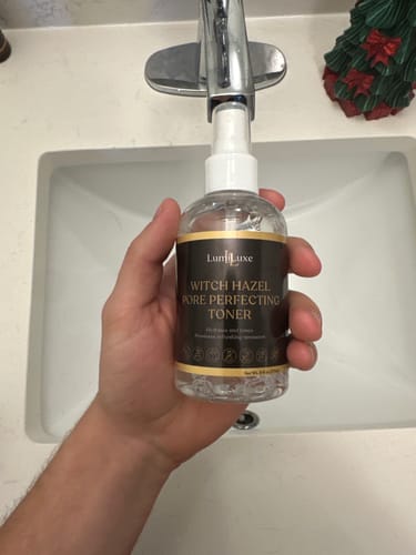Customer photo review of Witch Hazel Pore Perfecting Toner