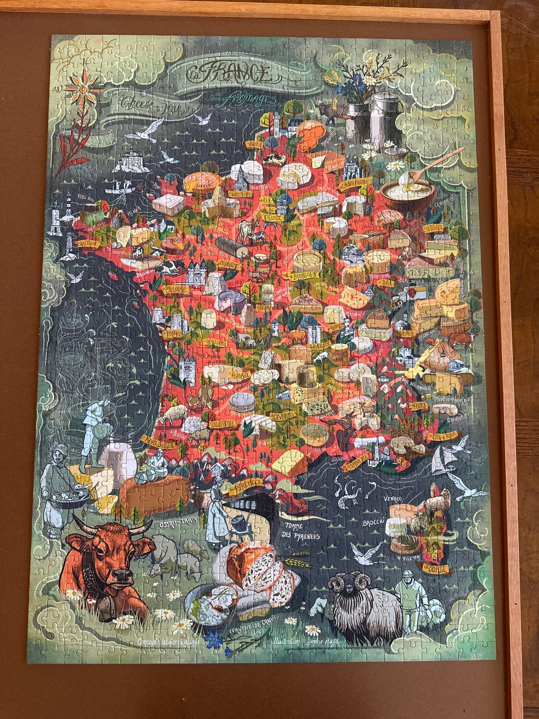 Customer photo review of Cheese Puzzle - France