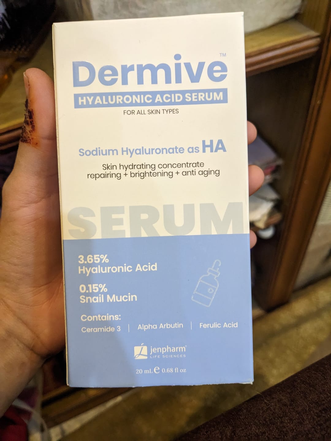 Customer photo review of Dermive Hydrating Serum