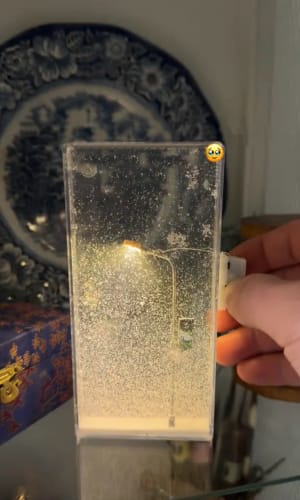 Customer photo review of GlowFall™- SnowFall Lamp