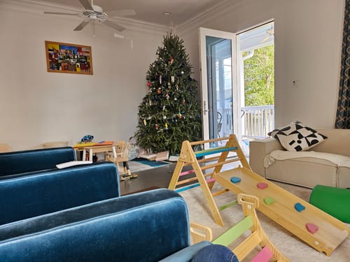 Customer photo review of Hazel - Pikler Triangle Ladder & Rocker Set