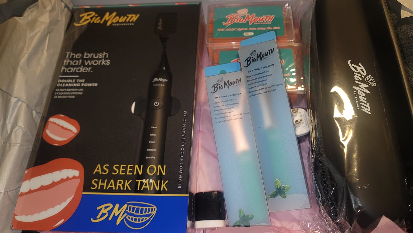 Customer photo review of Big Mouth Sonic Toothbrush 2.0 (Black Edition)