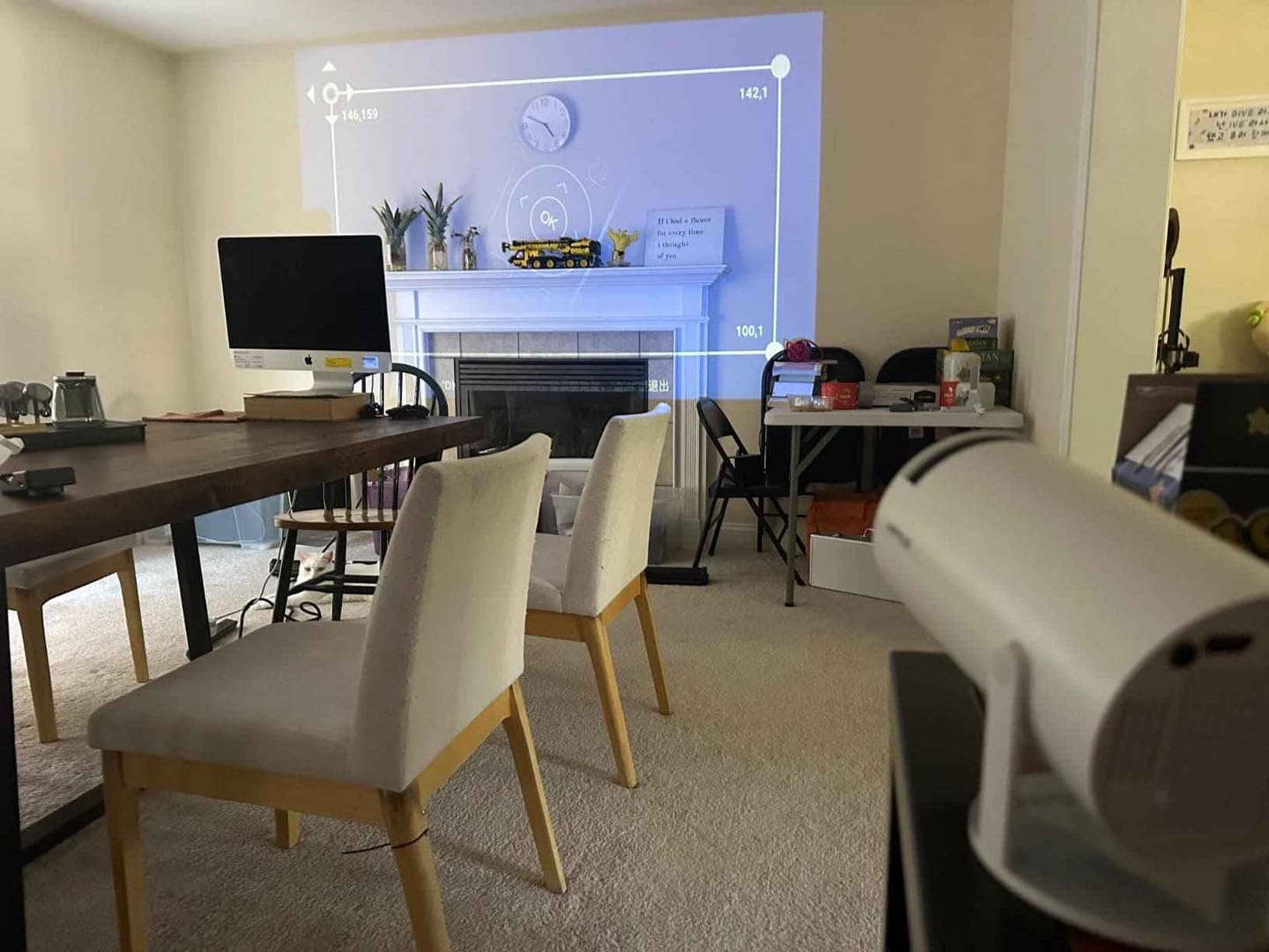 Customer photo review of 4Home™ Portable Smart Projector 4k with built-in Apps