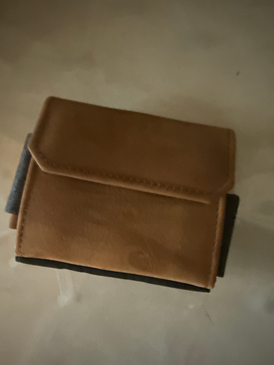 Customer photo review of Nano Boy Pocket card holder wallet with leather coin pocket