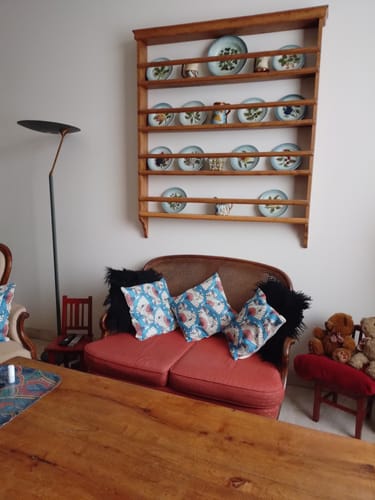 Customer photo review of Housse de Coussin Motif Japonais - Éventails Sensu