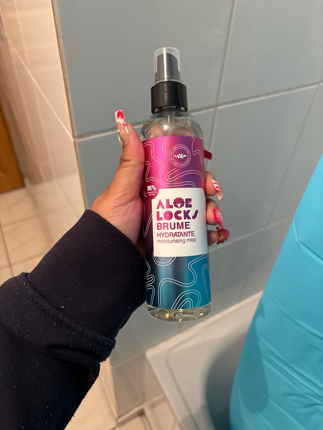 Customer photo review of Aloé Locks - Brume Hydratante & rafraîchissante