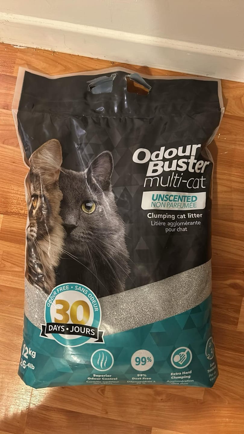 Customer photo review of Odour Buster - Litiere pour chat Chat