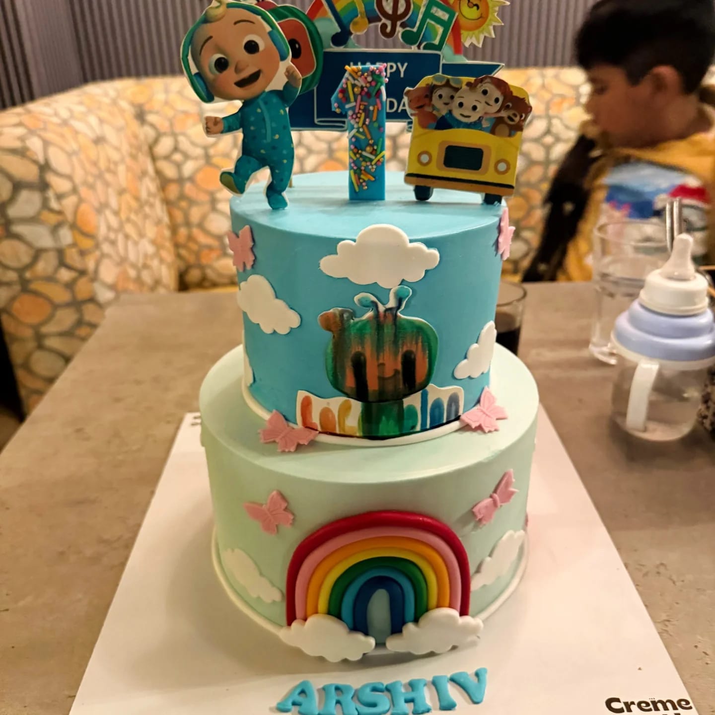 Customer photo review of Cocomelon Cutout Cake